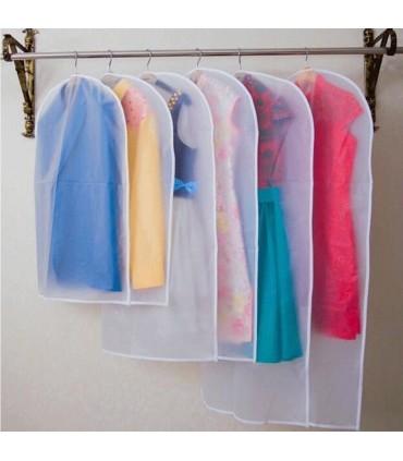 Бели калъфи за дрехи без цип в 3 размера