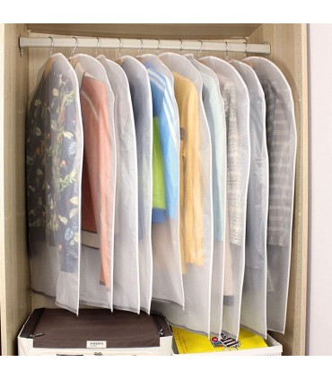 Бели калъфи за дрехи без цип в 3 размера