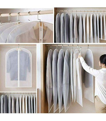 Бели калъфи за дрехи без цип в 3 размера