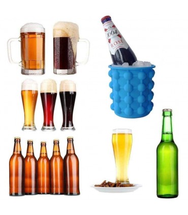 Силиконова ледарка и форма за лед ICE CUBE MAKER GENIE