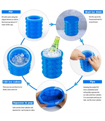 Силиконова ледарка и форма за лед ICE CUBE MAKER GENIE