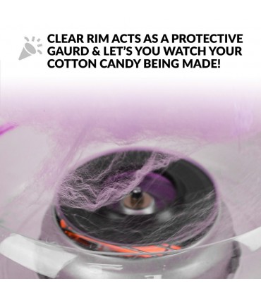 Машина за захарен памук Retro , 500W, розов / бял,