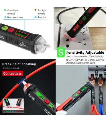 Безконтактен детектор-фазомер HABOTEST HT100