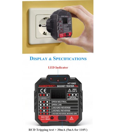 Тестер за проверка на контакти с цифров дисплей