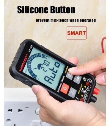 Дигитален Смарт Мултиметър Habotest HT112B 600 V 600 mA с двойна скала и True RMS