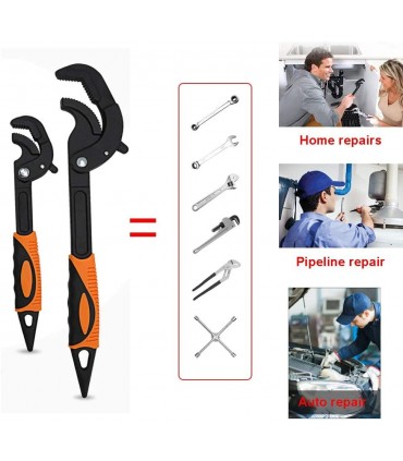 Комплект универсални гаечни ключове тип мокс, 2 броя