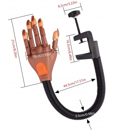 Изкуствена ръка за маникюр със 100 бр. нокти
