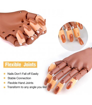 Изкуствена ръка за маникюр със 100 бр. нокти