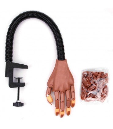 Изкуствена ръка за маникюр със 100 бр. нокти