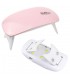 UV/LED лампа за маникюр и педикюр Sun Mini, Розова, Мощност 6 W