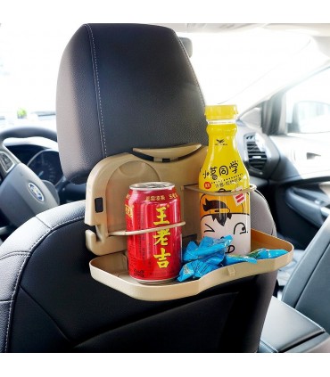 Сгъваема масичка за кола с държач за напитки