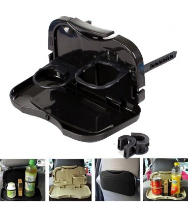 Сгъваема масичка за кола с държач за напитки