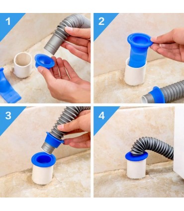 Силиконов предпазител за сифон от миризма за баня мивка