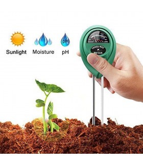 3-в-1 тестер за рН на почвата, влажност и светлина