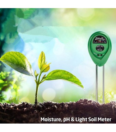 3-в-1 тестер за рН на почвата, влажност и светлина