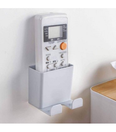 Самозалепваща стенна поставка за дистанционно и телефон