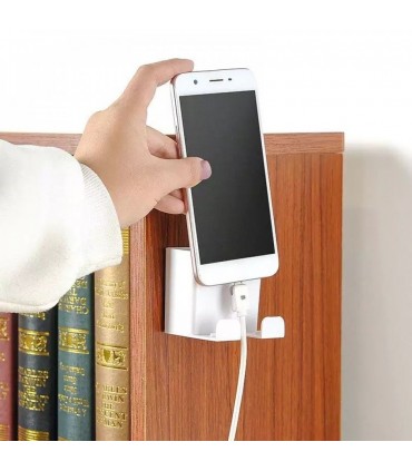 Самозалепваща стенна поставка за дистанционно и телефон