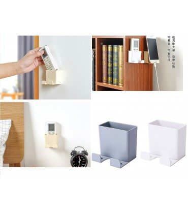 Самозалепваща стенна поставка за дистанционно и телефон