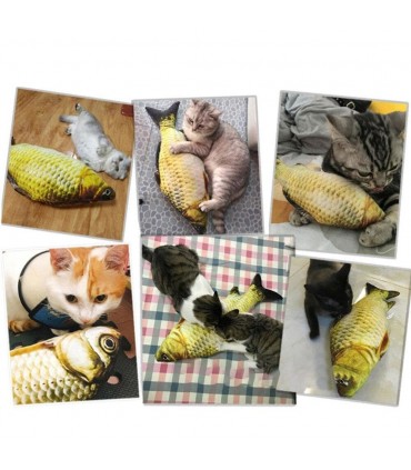 Плюшена играчка за котки, рибка с дължина 20см.