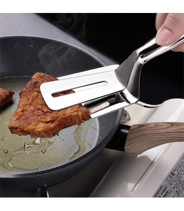 Двойна шпатула за скара широка щипка за сервиране и готвене