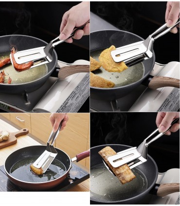 Двойна шпатула за скара широка щипка за сервиране и готвене