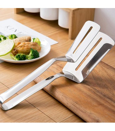 Двойна шпатула за скара широка щипка за сервиране и готвене