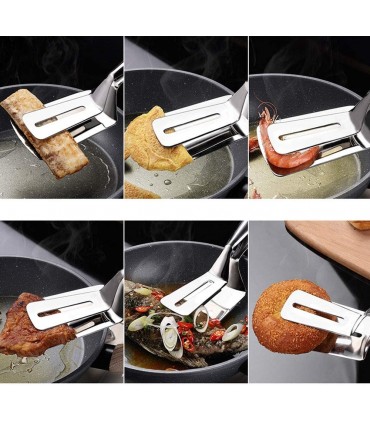 Двойна шпатула за скара широка щипка за сервиране и готвене