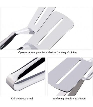 Двойна шпатула за скара широка щипка за сервиране и готвене