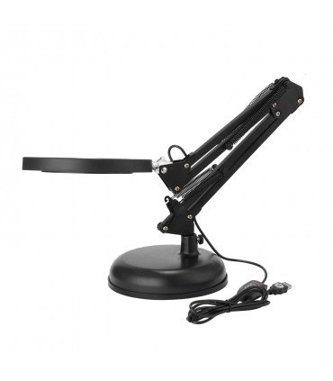 Настолна лампа с телескопично рамо и лупа 8X
