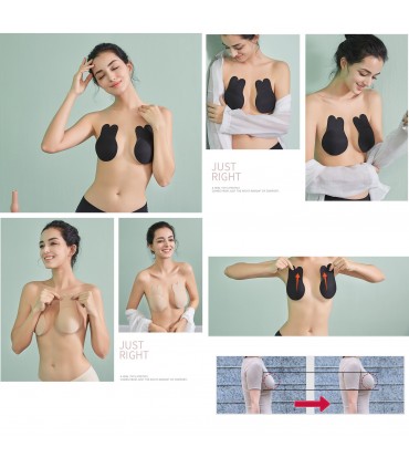 Невидим повдигащ силиконов сутиен повдигащ сутиен лепящ се сутиен без презрамки