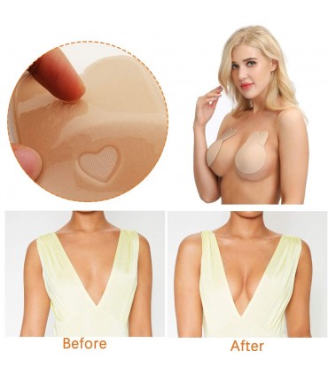 Невидим повдигащ силиконов сутиен повдигащ сутиен лепящ се сутиен без презрамки