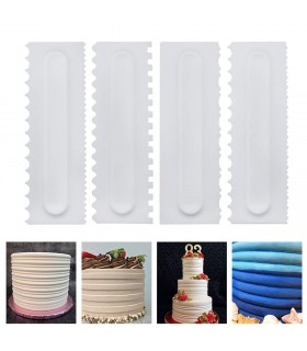 Двустранни сладкарски шпатули за торти, комплект от 4 броя