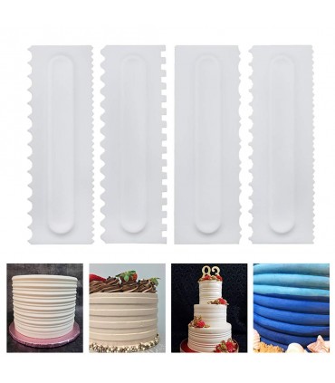 Двустранни сладкарски шпатули за торти, комплект от 4 броя