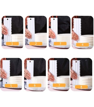 Двустранни сладкарски шпатули за торти, комплект от 4 броя