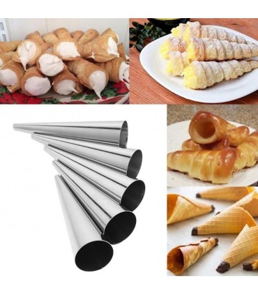 МЕТАЛНИ ФУНИЙКИ ЗА СЛАДКИ С КРЕМ К-Т 16 БР. С ЧЕТЧИЦА ЗА ПОЧИСТВАНЕ