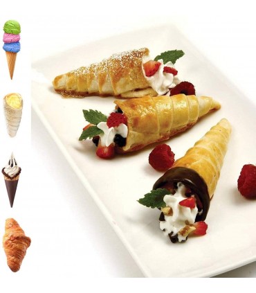 МЕТАЛНИ ФУНИЙКИ ЗА СЛАДКИ С КРЕМ К-Т 16 БР. С ЧЕТЧИЦА ЗА ПОЧИСТВАНЕ