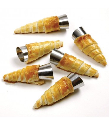 МЕТАЛНИ ФУНИЙКИ ЗА СЛАДКИ С КРЕМ К-Т 16 БР. С ЧЕТЧИЦА ЗА ПОЧИСТВАНЕ