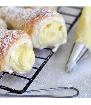 МЕТАЛНИ ФУНИЙКИ ЗА СЛАДКИ С КРЕМ К-Т 16 БР. С ЧЕТЧИЦА ЗА ПОЧИСТВАНЕ