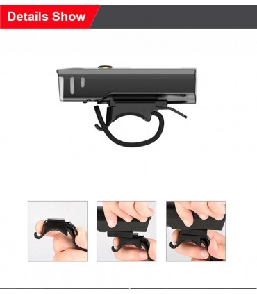 Фар за велосипед със сензор за включване и USB зареждане