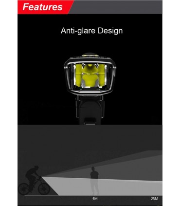 Фар за велосипед със сензор за включване и USB зареждане