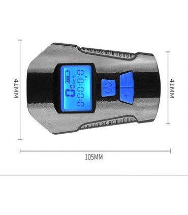 3в1 USB презареждаем, акумулаторен, компютър, фар за колело с клаксон, километраж и светлини за велосипед