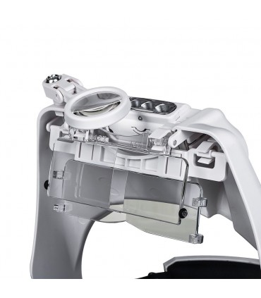 Увеличителна лупа за глава с лед осветление тип очила за четене шиене