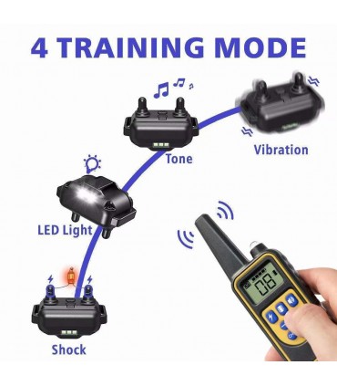 Електронен нашийник за куче водоустойчив потопяем с обхват до 800 м.