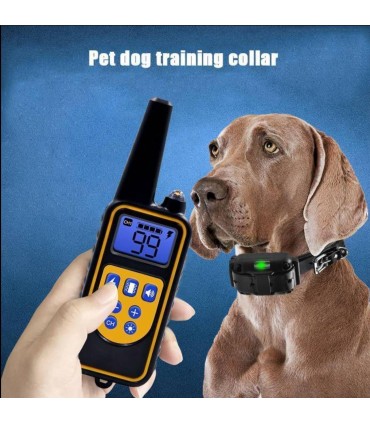 Електронен нашийник за куче водоустойчив потопяем с обхват до 800 м.