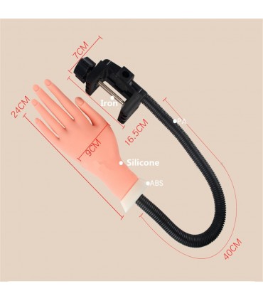 Силиконова, учебна ръка за маникюр