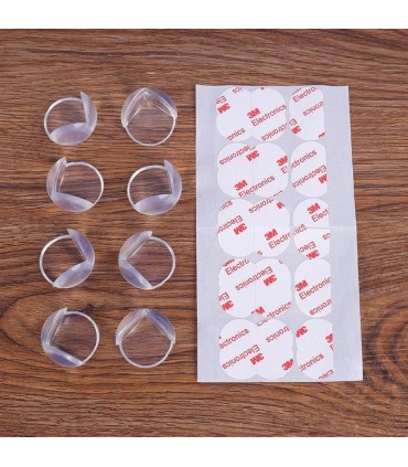 Кръгли, меки прозрачни протектори за ъгли и ръбове на мебели