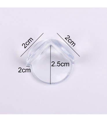 Кръгли, меки прозрачни протектори за ъгли и ръбове на мебели