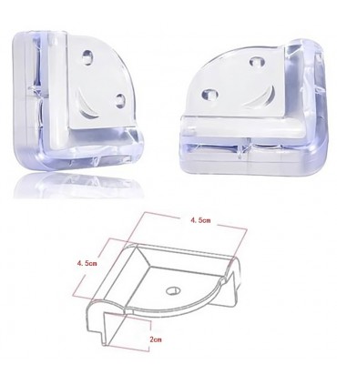 Силиконови предпазители за ъгли на маса с усмивка