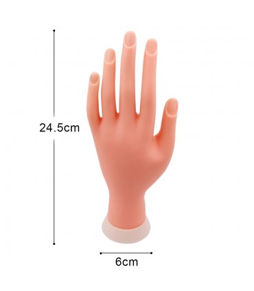 ТРЕНИРОВЪЧНА РЪКА ЗА МАНИКЮР, СИЛИКОНОВА