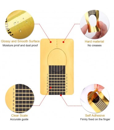 Изграждащи форми за маникюр, еднократни 500 броя